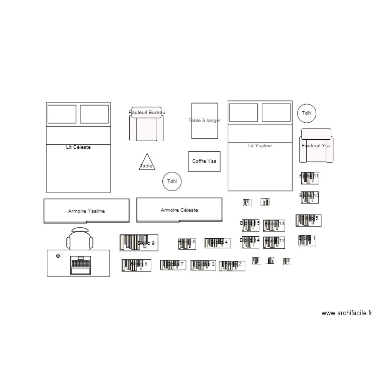 NewHouse1 meubles. Plan de 0 pièce et 0 m2