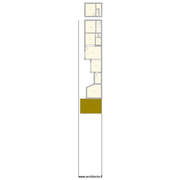 Solune. Plan de 13 pièces et 147 m2