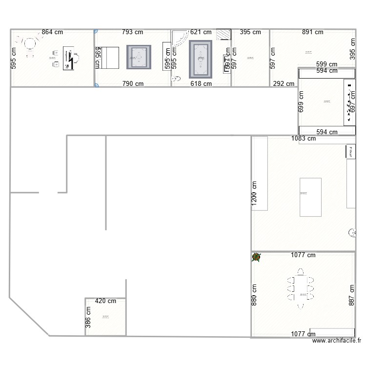 Maison Allemands. Plan de 9 pièces et 483 m2