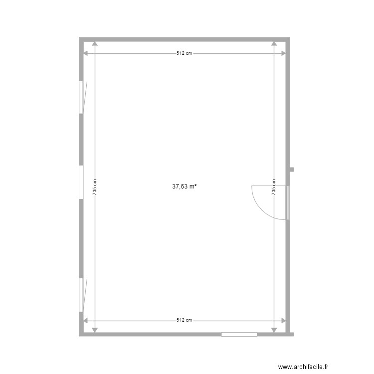 nous plan première pièce actuelle 1. Plan de 1 pièce et 38 m2