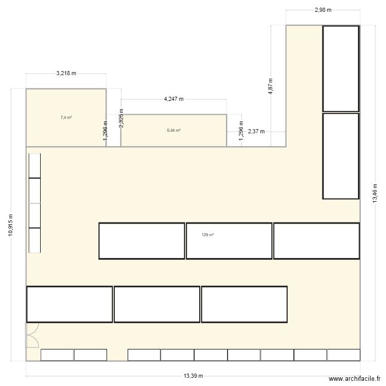 NOEL 2024 OK. Plan de 3 pièces et 142 m2