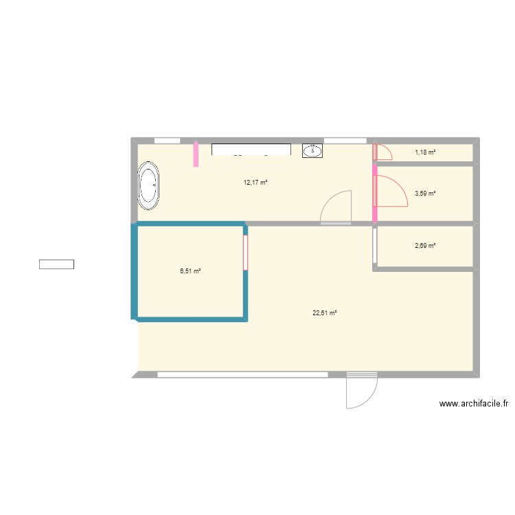 BIOTYSIS. Plan de 6 pièces et 49 m2