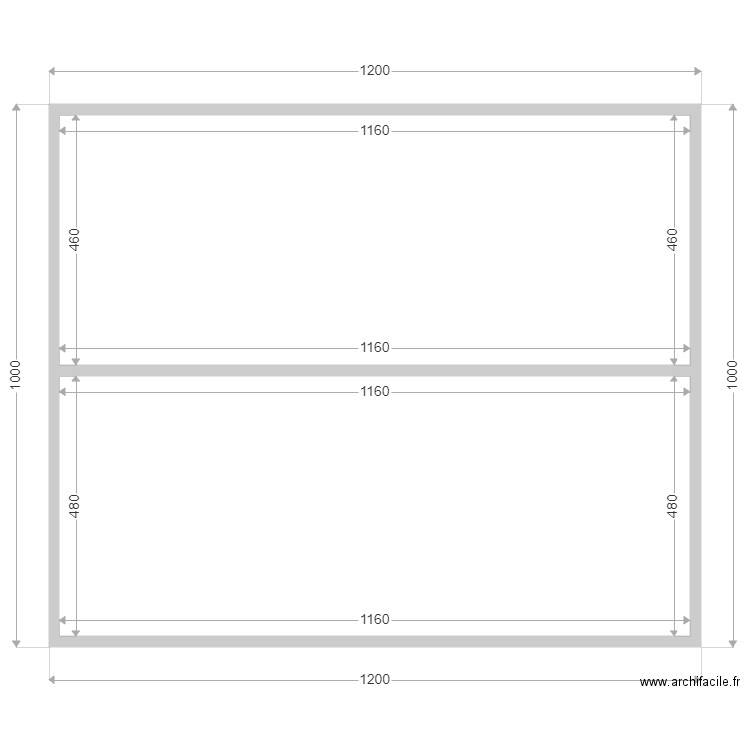 DE SERRES HABITATION . Plan de 2 pièces et 109 m2