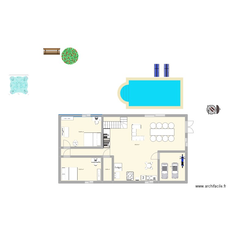 Woodernst Volny. Plan de 5 pièces et 103 m2