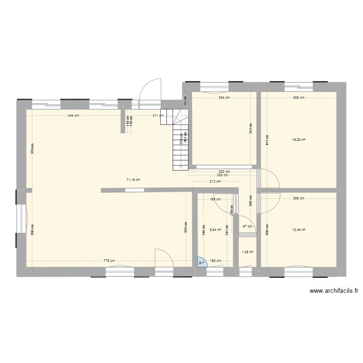 Attenschwiller. Plan de 5 pièces et 107 m2