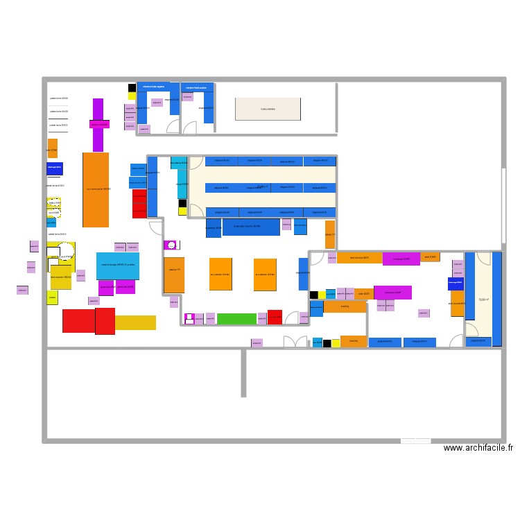 projet valide 2. Plan de 2 pièces et 46 m2