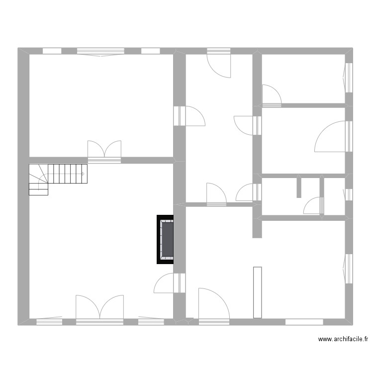 d 17 rez. Plan de 6 pièces et 126 m2