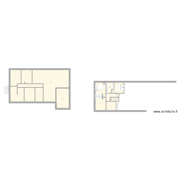 Maison Laurie. Plan de 8 pièces et 129 m2