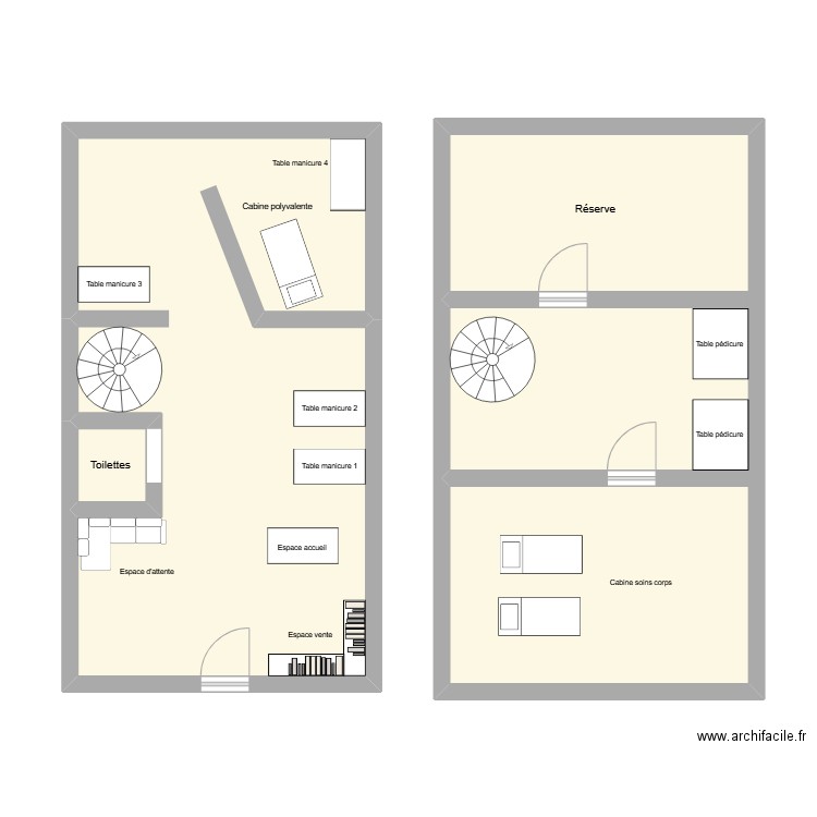 dossie. Plan de 3 pièces et 82 m2