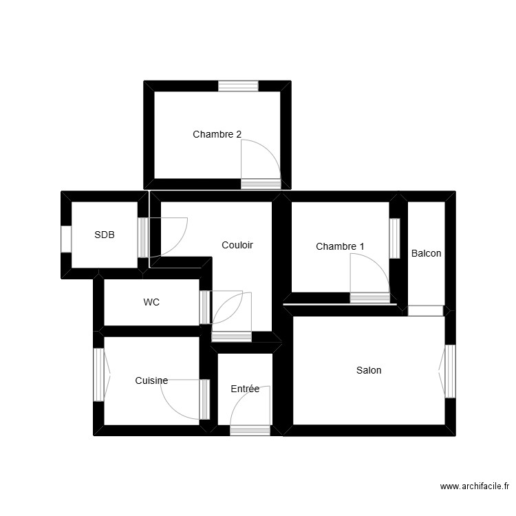 14 place Jean de la Fontaine. Plan de 9 pièces et 17 m2