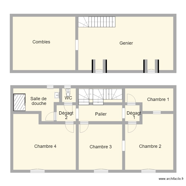 DELMOTTE 1ER. Plan de 11 pièces et 160 m2