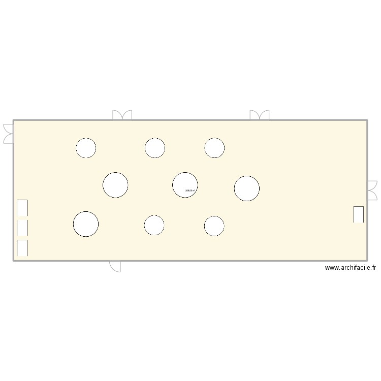 Maison de Nuits. Plan de 1 pièce et 268 m2