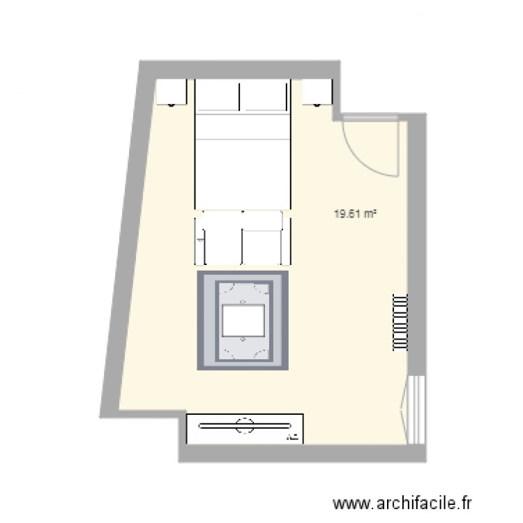 CHAMBRE 2 - Plan dessiné par steven...