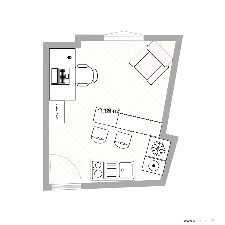 Cuisine. Plan de 0 pièce et 0 m2