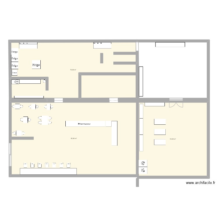 Boulangerie. Plan de 0 pièce et 0 m2