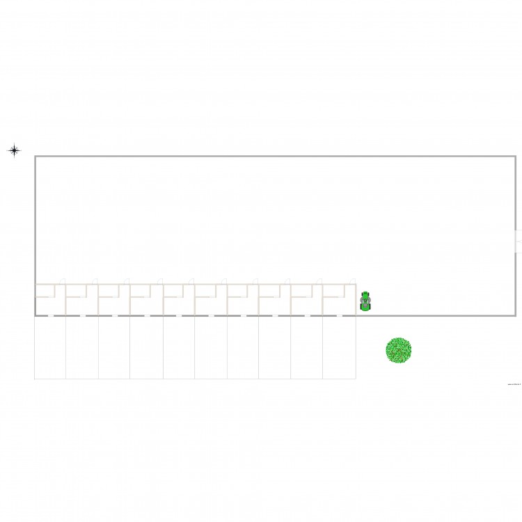 hangar. Plan de 0 pièce et 0 m2