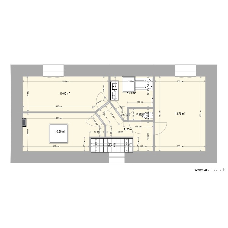 Grange étage. Plan de 0 pièce et 0 m2