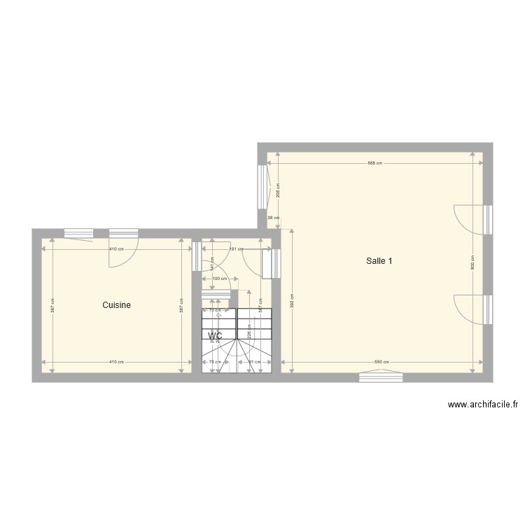 Pontvallain presbytère. Plan de 0 pièce et 0 m2