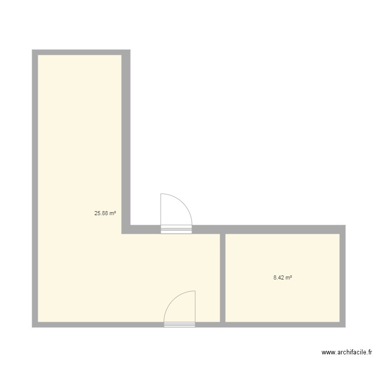 agrandissement. Plan de 0 pièce et 0 m2