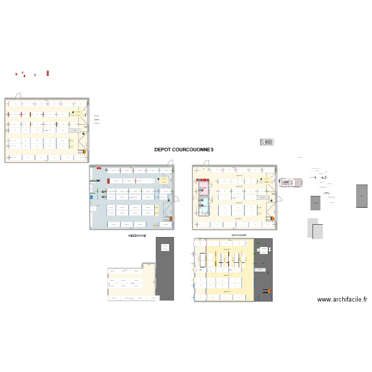 evry 230m t. Plan de 8 pièces et 984 m2