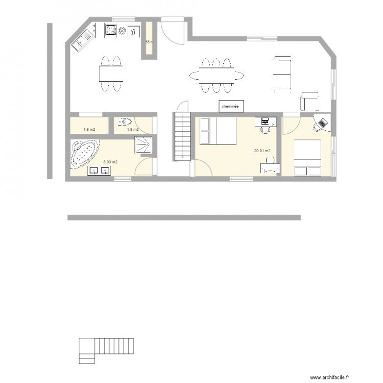 maison Roncey 4. Plan de 0 pièce et 0 m2