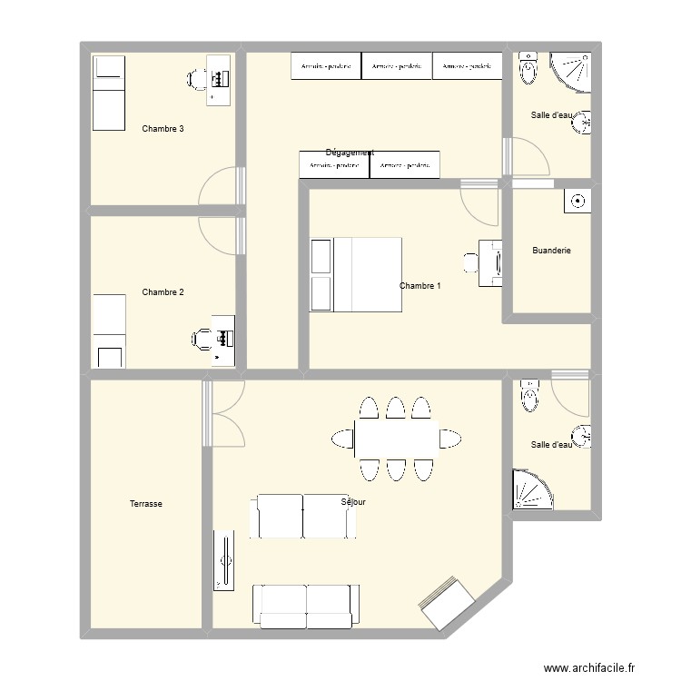 N. CAROLE. Plan de 0 pièce et 0 m2