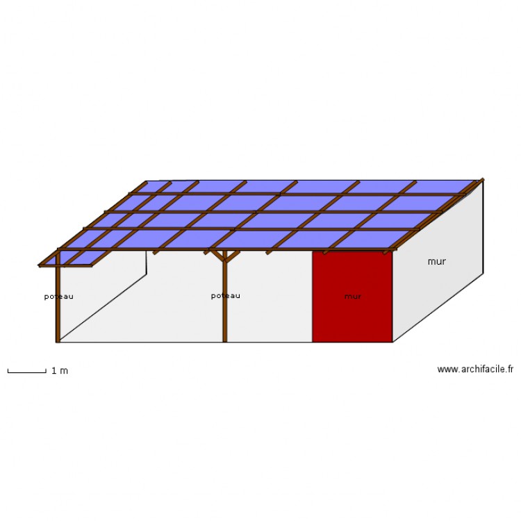 vue de face preau. Plan de 0 pièce et 0 m2