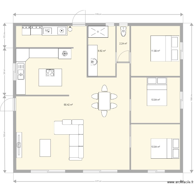 plan maison t4. Plan de 0 pièce et 0 m2