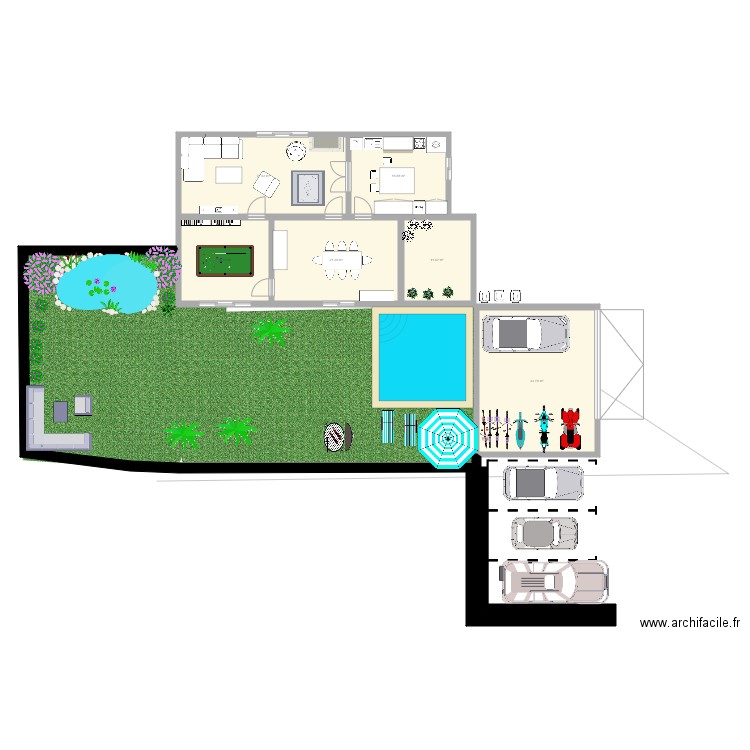 Maison Naomie - Plan 6 pièces 126 m2 dessiné par DDGOLDEN