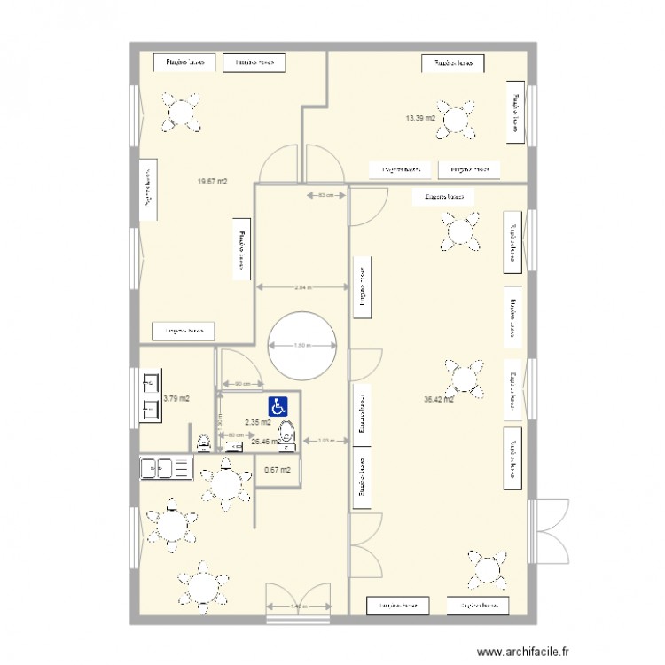 plan accessibilité V2. Plan de 0 pièce et 0 m2