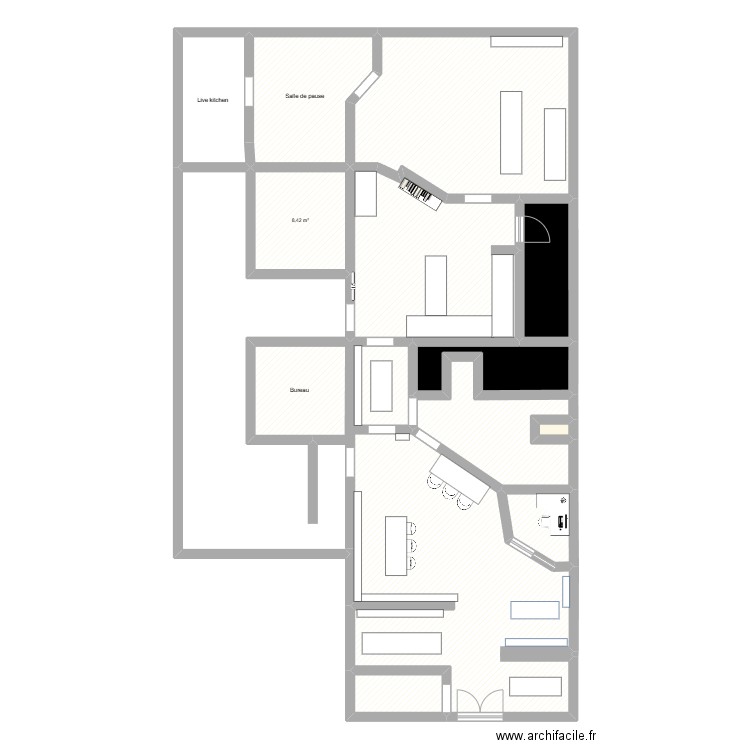 SAMO. Plan de 14 pièces et 157 m2