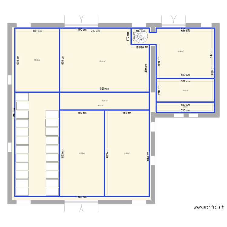 plan fromagerie de javernac. Plan de 10 pièces et 613 m2