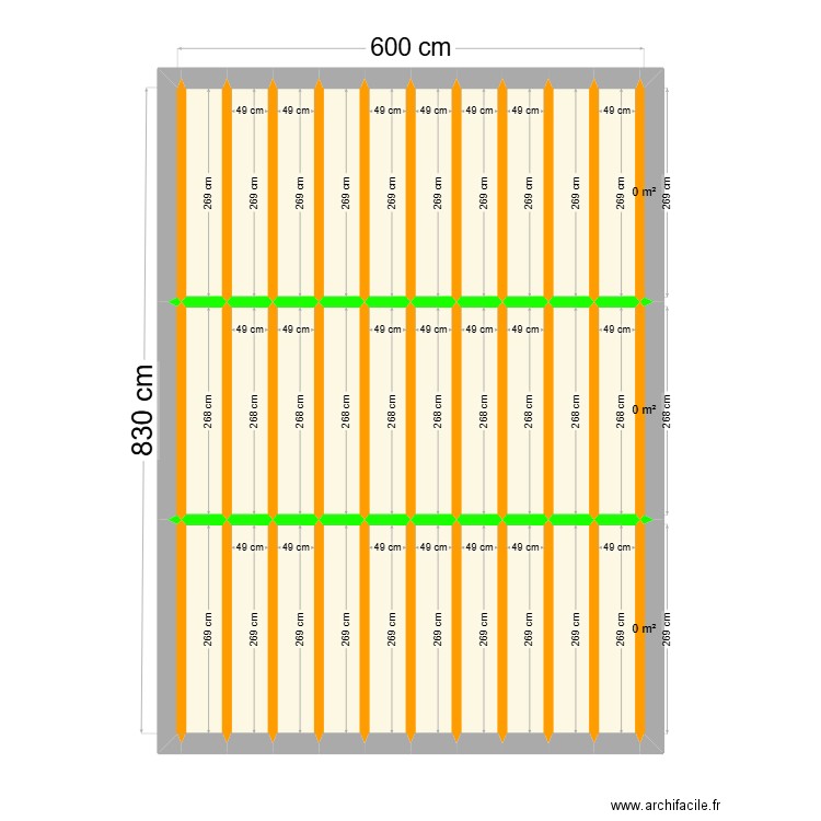 Maison Nico etage plancher. Plan de 33 pièces et 39 m2