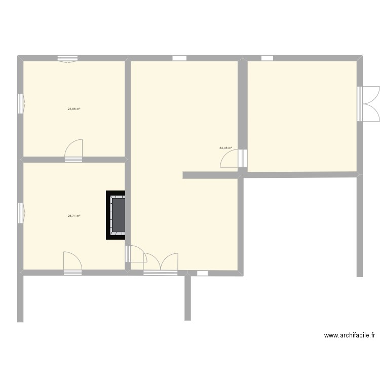 WillGrow. Plan de 3 pièces et 134 m2