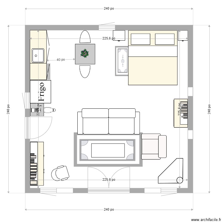 gazebo. Plan de 0 pièce et 0 m2