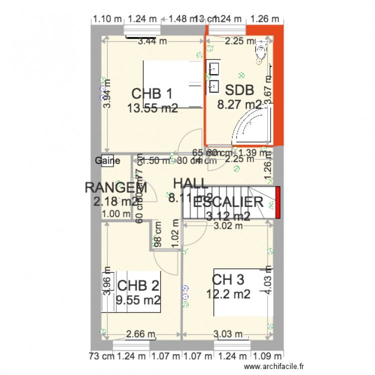 Oznur ETAGE DEFINITIF 121215. Plan de 0 pièce et 0 m2