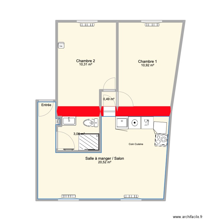 Blomet. Plan de 0 pièce et 0 m2