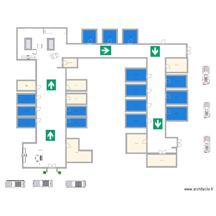 clinique . Plan de 0 pièce et 0 m2