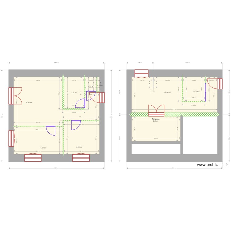 corse. Plan de 0 pièce et 0 m2