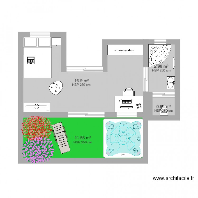 Ma chambre idéale . Plan de 0 pièce et 0 m2