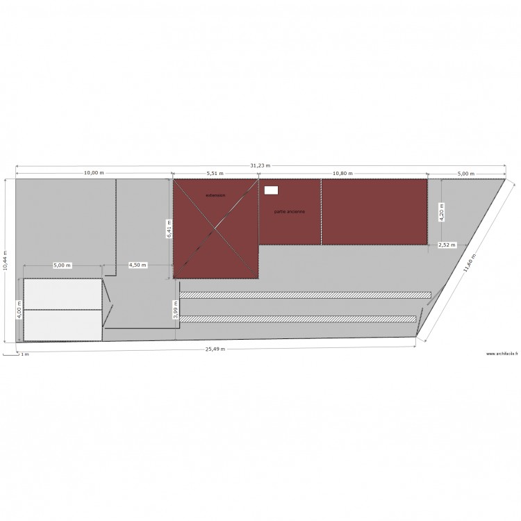 plan de masse constuction. Plan de 0 pièce et 0 m2