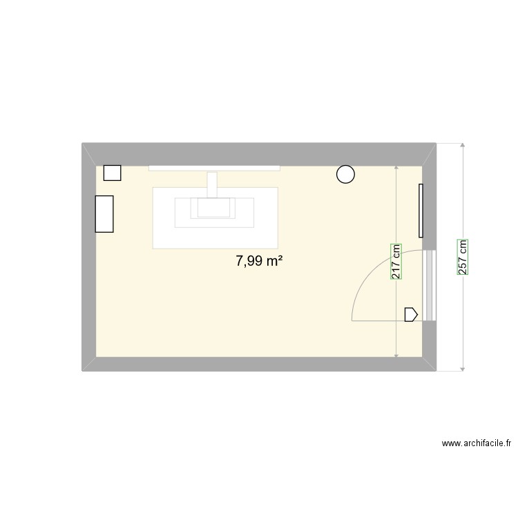 PLAN SALLE DE RADIOLOGIE. Plan de 0 pièce et 0 m2