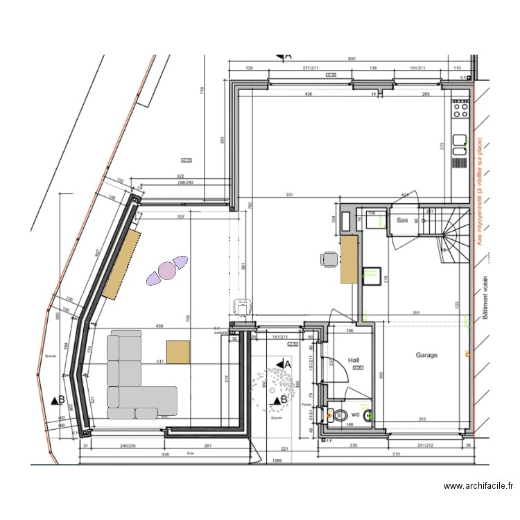 Maison. Plan de 0 pièce et 0 m2