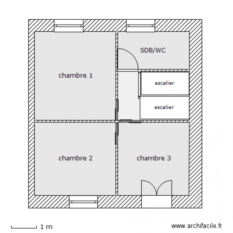 Etage. Plan de 0 pièce et 0 m2