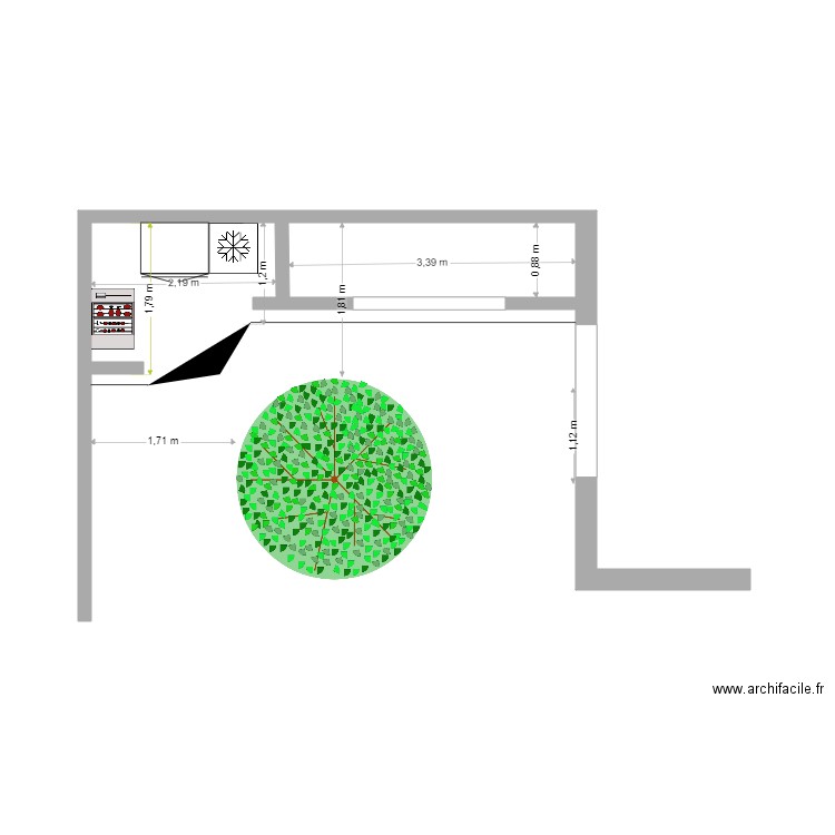 cuisine été . Plan de 0 pièce et 0 m2