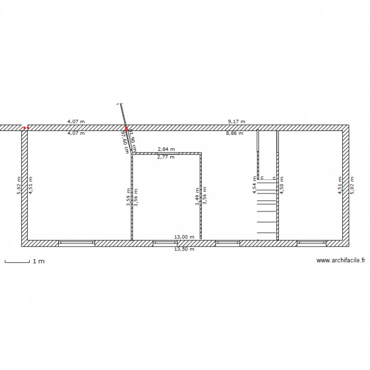 Etage chambre et bureau. Plan de 0 pièce et 0 m2