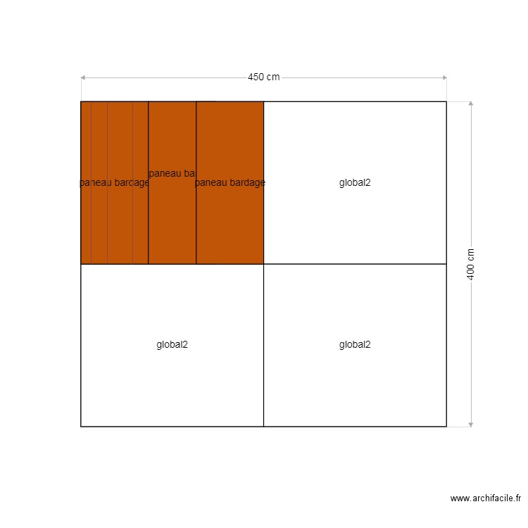 bardage 1. Plan de 0 pièce et 0 m2