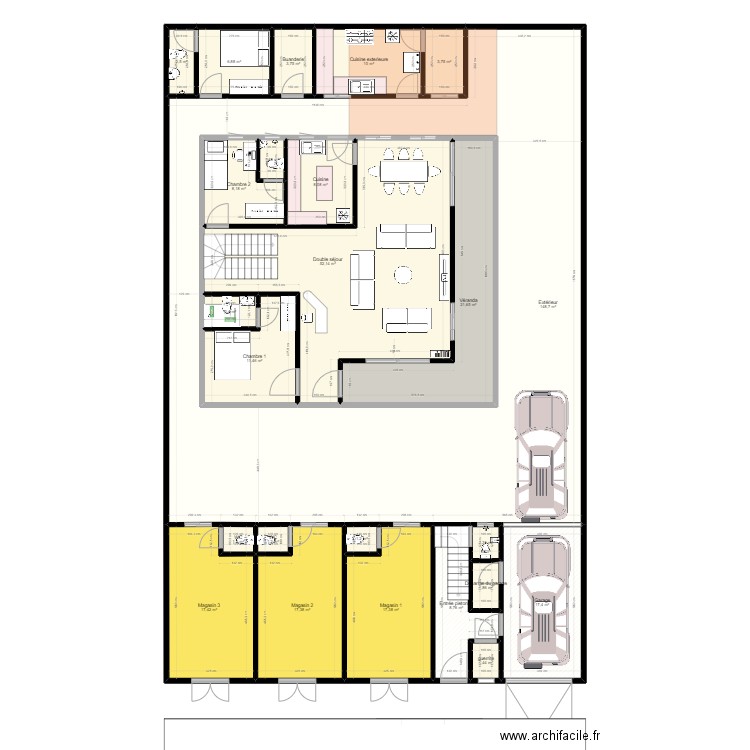 maison ahoué 3. Plan de 0 pièce et 0 m2