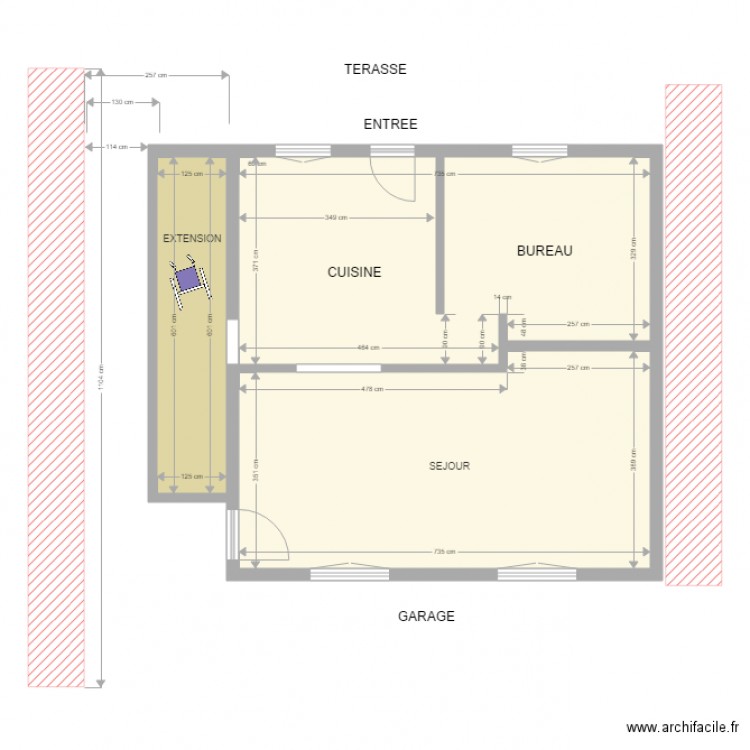 Agrandissement1. Plan de 0 pièce et 0 m2