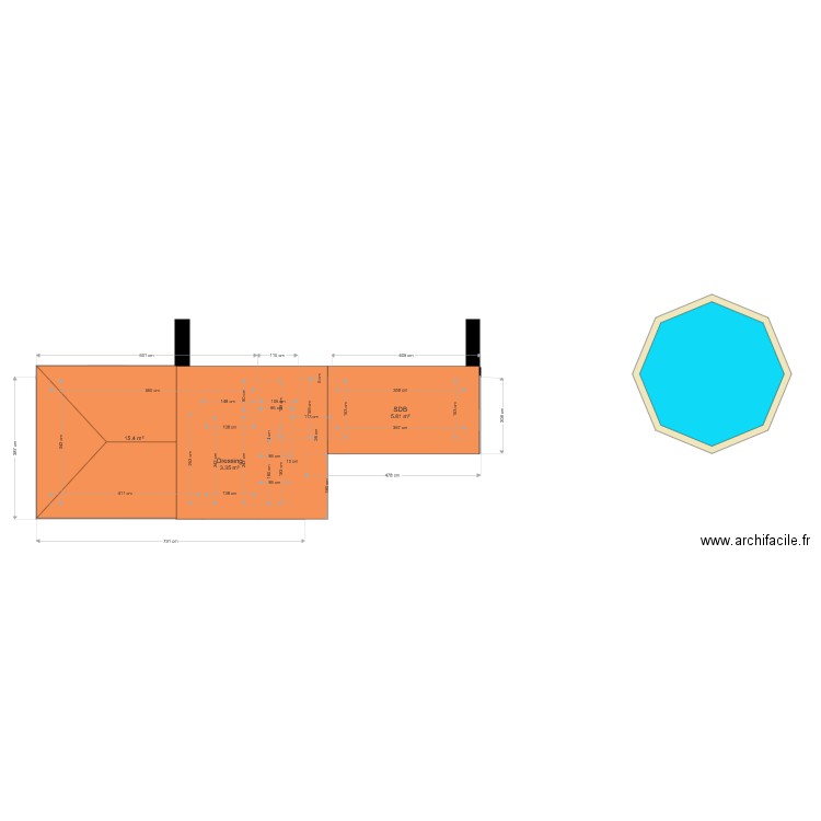 Projet Extension 2020 plan 2 toiture. Plan de 0 pièce et 0 m2